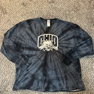 Ohio University Long Sleeve Tee, 2XL, Colortones, TieDye